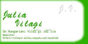 julia vilagi business card